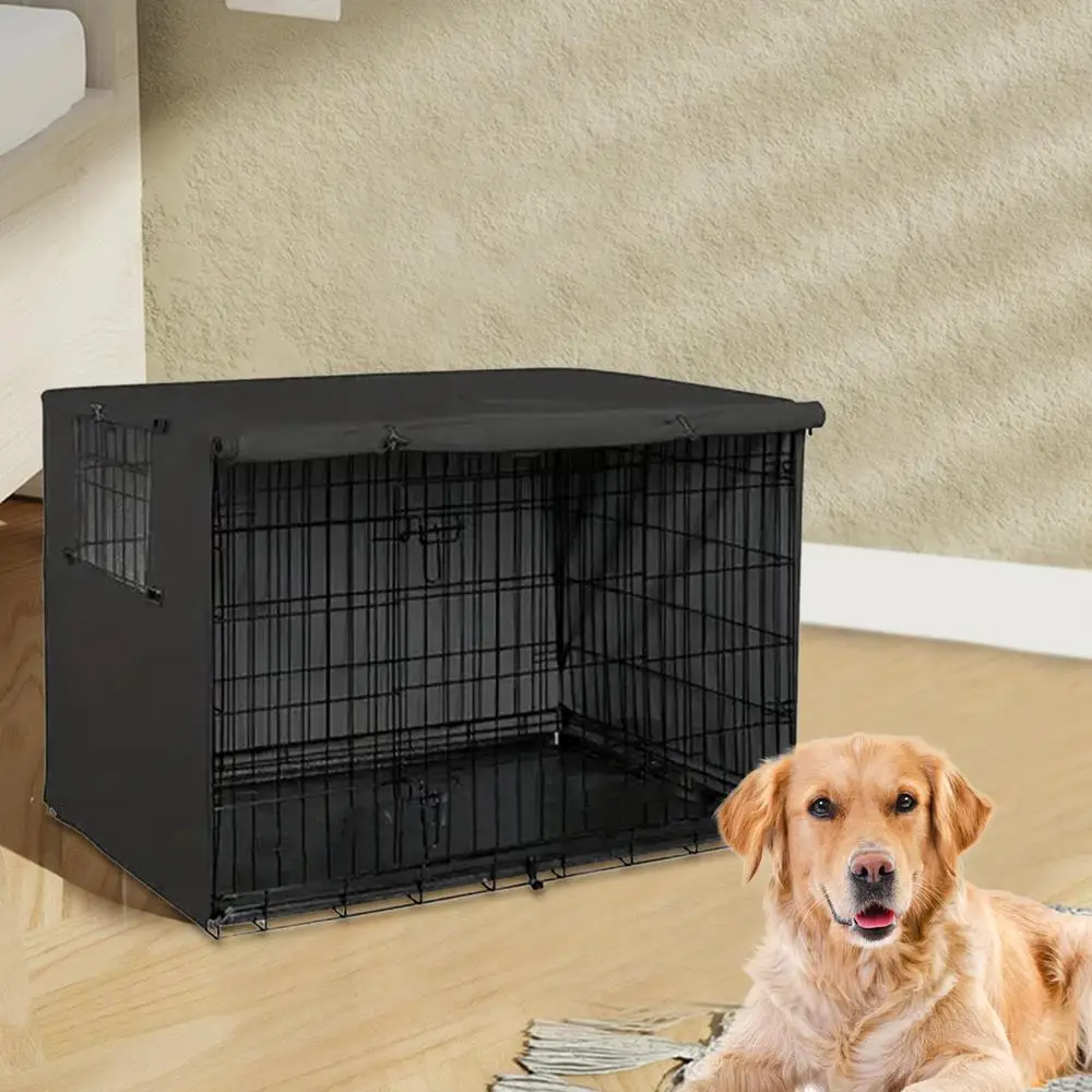 Pet Cage Cover Oxford Pet Crate Cover Pet Crate Cover Windproof Dog Kennel Cover Waterproof Dog Cat Cage Cover For Indoor