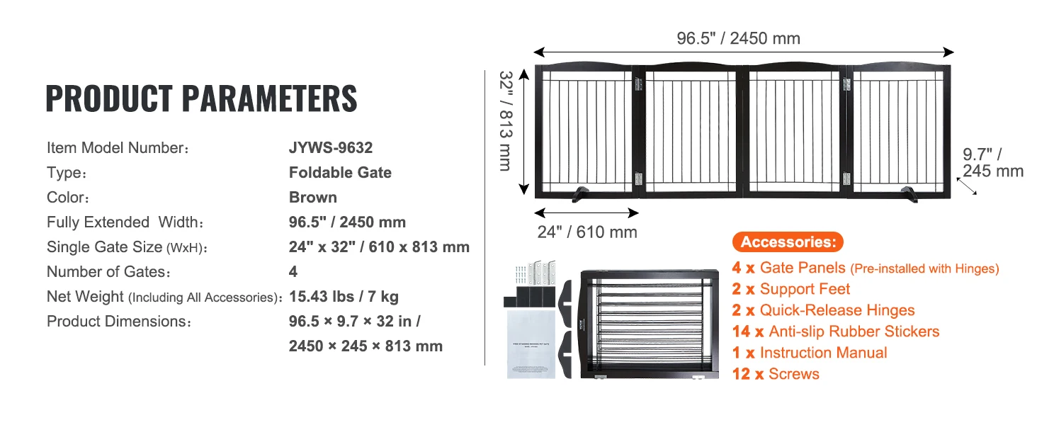 SucceBuy Free Standing Dog Gate Freestanding Pet Gate 3 Panels Foldable Dog Gate for Narrow Passageways Expandable Dog Barrier SucceBuy Free Standing Dog Gate Freestanding Pet Gate 3 Panels Foldable Dog Gate for Narrow Passageways Expandable Dog Barrier