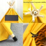 Pet Teepee Dog Cat Bed Tent with Thick Cushion Portable Puppy Houses for Cats Dogs Rabbits Up to 15kg/33lbs - Image 6