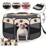 Portable Pet Playpen Cat Birthing Room Foldable Dog Playpen Octagon Puppy Playpen Indoor for Dogs Cats And Rabbits Small animals