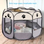 Pet nest pet dog cat delivery room foldable cat nest pet fence tent octagonal cage pet supplies - Image 4