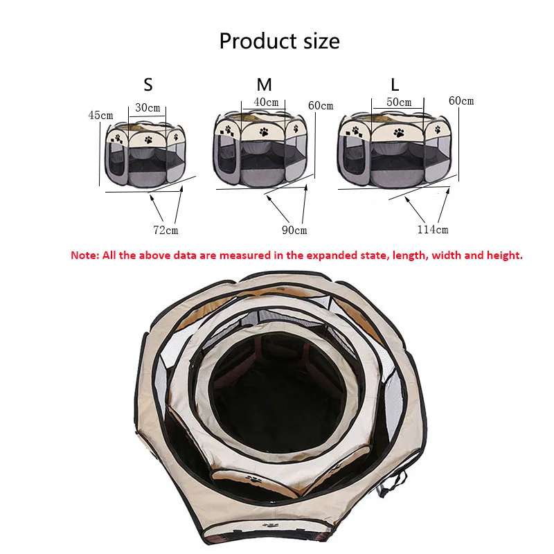 Pet nest pet dog cat delivery room foldable cat nest pet fence tent octagonal cage pet supplies Pet nest pet dog cat delivery room foldable cat nest pet fence tent octagonal cage pet supplies