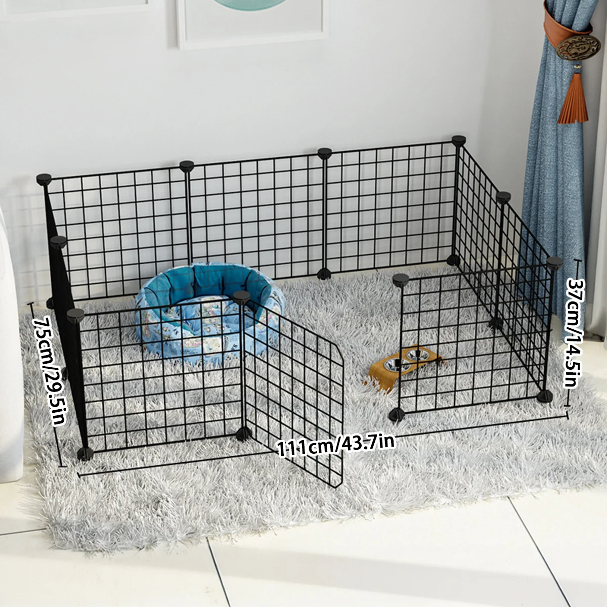 Dog cage Wire mesh fence indoor teddy animal escape barrier Dog cage Wire mesh fence indoor teddy animal escape barrier
