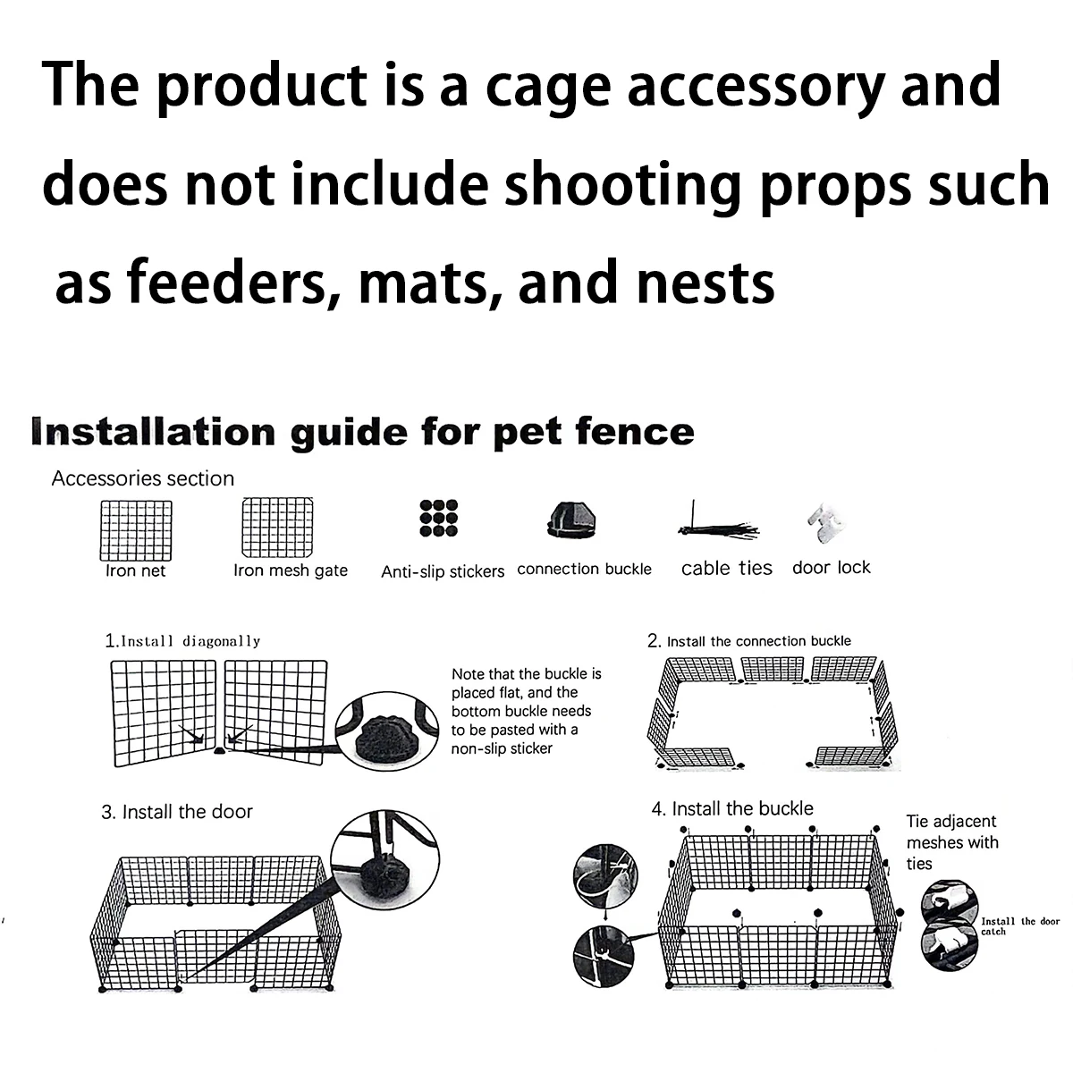 Dog cage Wire mesh fence indoor teddy animal escape barrier Dog cage Wire mesh fence indoor teddy animal escape barrier