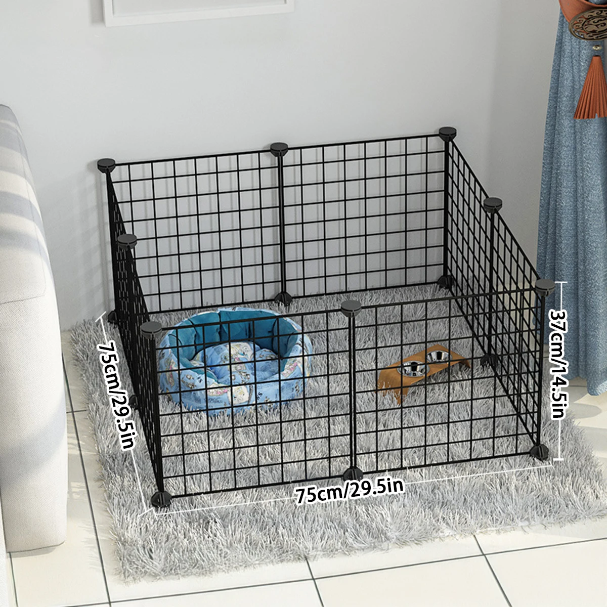 Dog cage Wire mesh fence indoor teddy animal escape barrier Dog cage Wire mesh fence indoor teddy animal escape barrier
