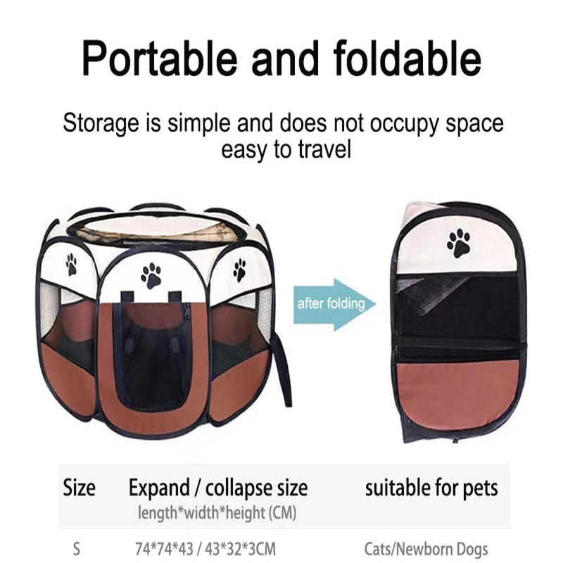 Portable Foldable Cat Tent Cat House Portable Folding Outdoor Travel Pet Tent Cat/Dog Cage Easy Operation Large Cat/Dog Fences Portable Foldable Cat Tent Cat House Portable Folding Outdoor Travel Pet Tent Cat/Dog Cage Easy Operation Large Cat/Dog Fences