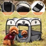 Portable Foldable Cat Tent Cat House Portable Folding Outdoor Travel Pet Tent Cat/Dog Cage Easy Operation Large Cat/Dog Fences