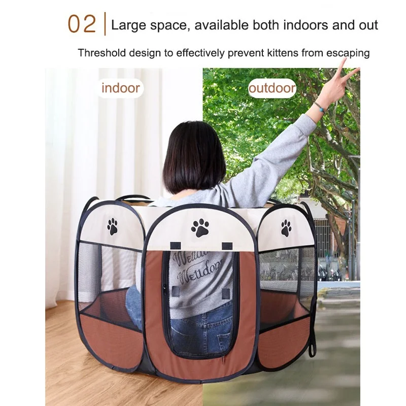 Portable Foldable Cat Tent Cat House Portable Folding Outdoor Travel Pet Tent Cat/Dog Cage Easy Operation Large Cat/Dog Fences Portable Foldable Cat Tent Cat House Portable Folding Outdoor Travel Pet Tent Cat/Dog Cage Easy Operation Large Cat/Dog Fences