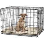 2-Door Folding Dog Crate for Travel and Home Use 43.2 L x 28.5 W x 30.7 H Lightweight and Portable Design with Secure Locks and - Image 3