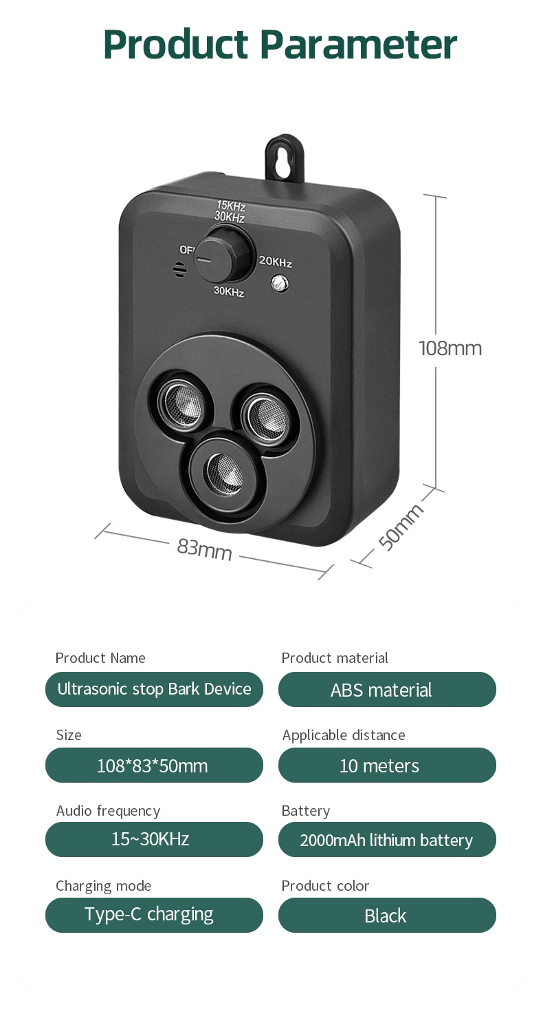 Anti Barking Devices Auto Barking Control Devices with 3 Modes Ultrasonic Dog Stop Barking Dog Devices Anti Barking Devices Auto Barking Control Devices with 3 Modes Ultrasonic Dog Stop Barking Dog Devices