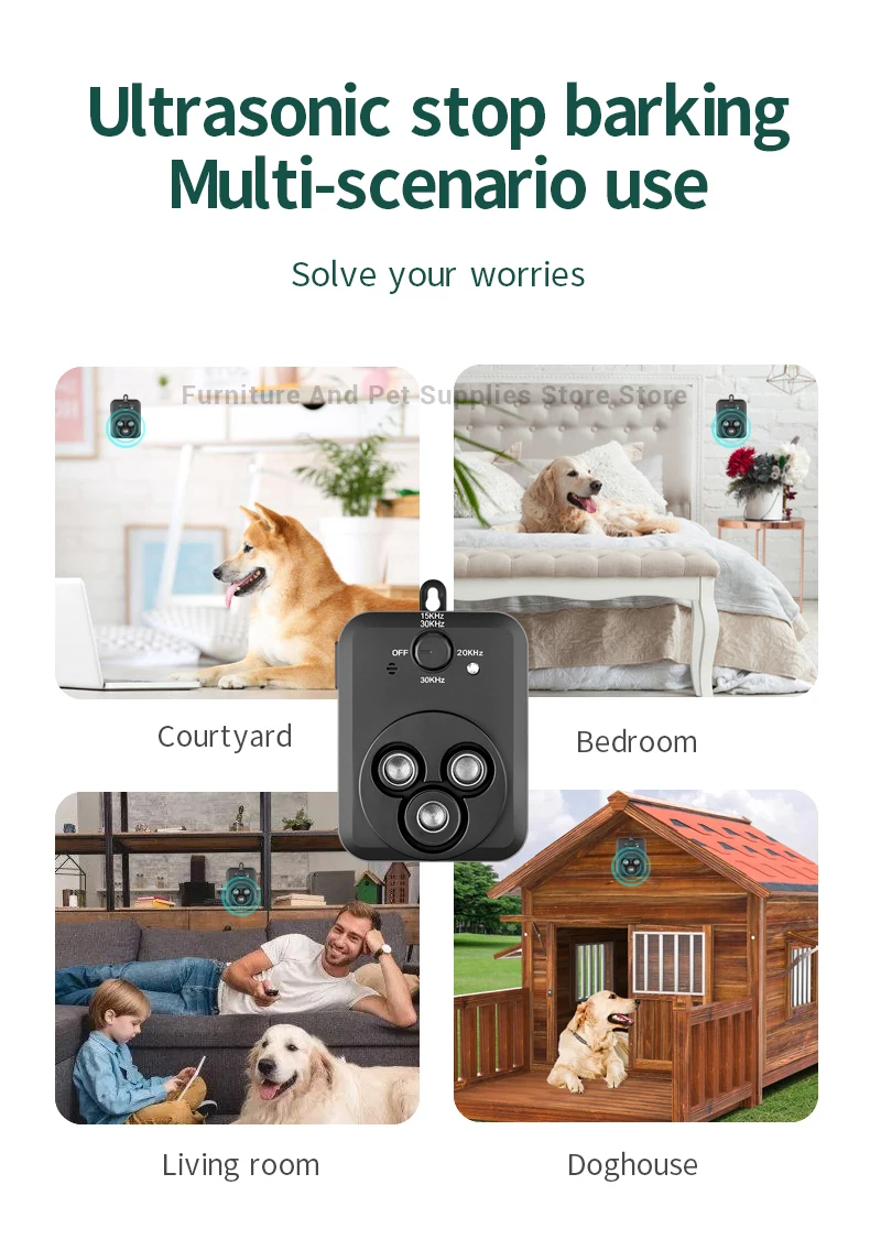 Anti Barking Devices Auto Barking Control Devices with 3 Modes Ultrasonic Dog Stop Barking Dog Devices Anti Barking Devices Auto Barking Control Devices with 3 Modes Ultrasonic Dog Stop Barking Dog Devices