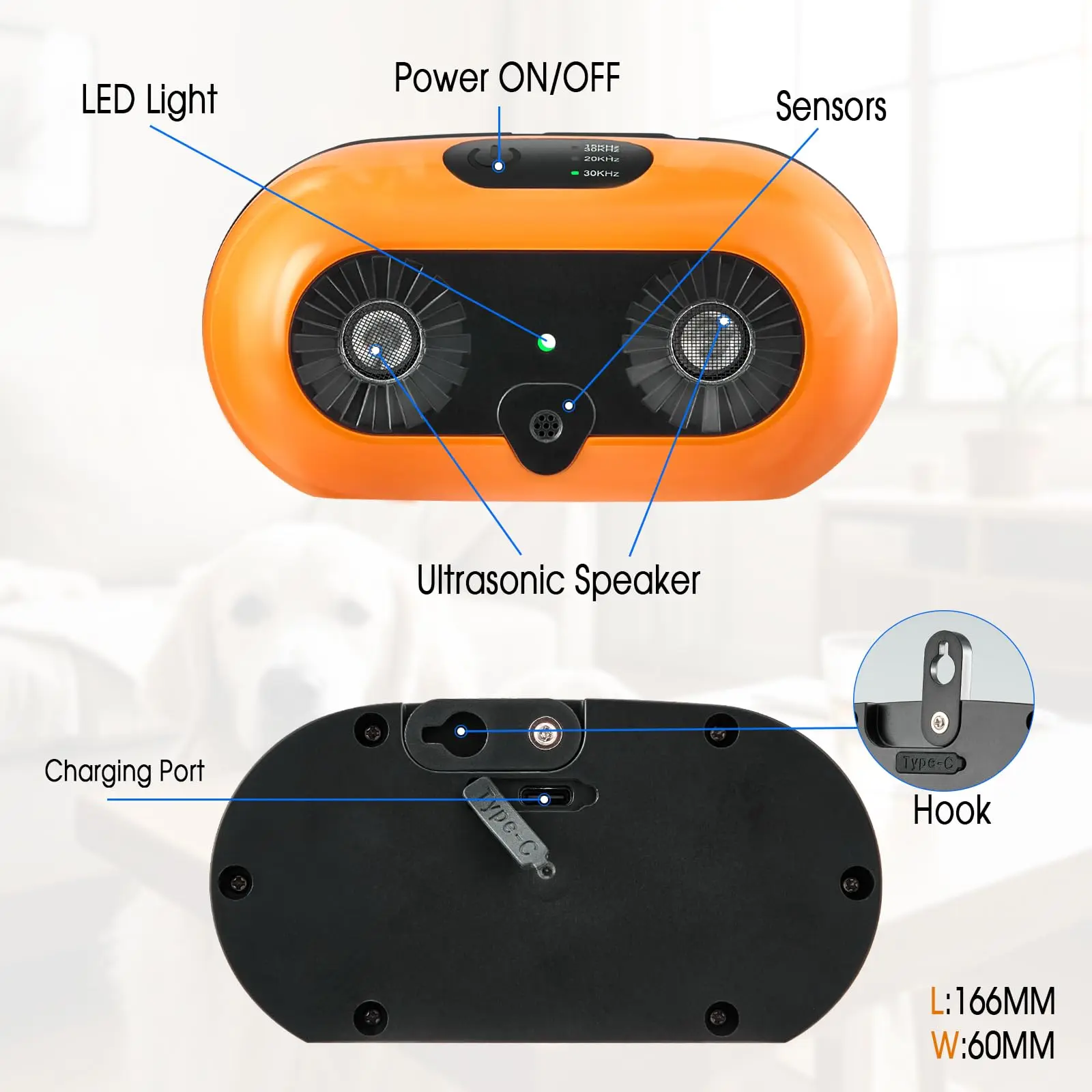 Auto Bark Deterrent Devices with 3 Modes,Anti Barking Devices, Rechargeable Dog Barking Silencer Sonic Barking Deterrent Indoor Auto Bark Deterrent Devices with 3 Modes,Anti Barking Devices, Rechargeable Dog Barking Silencer Sonic Barking Deterrent Indoor