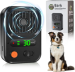 Auto Bark Deterrent Devices with 3 Modes,Anti Barking Devices, Rechargeable Dog Barking Silencer Sonic Barking Deterrent Indoor