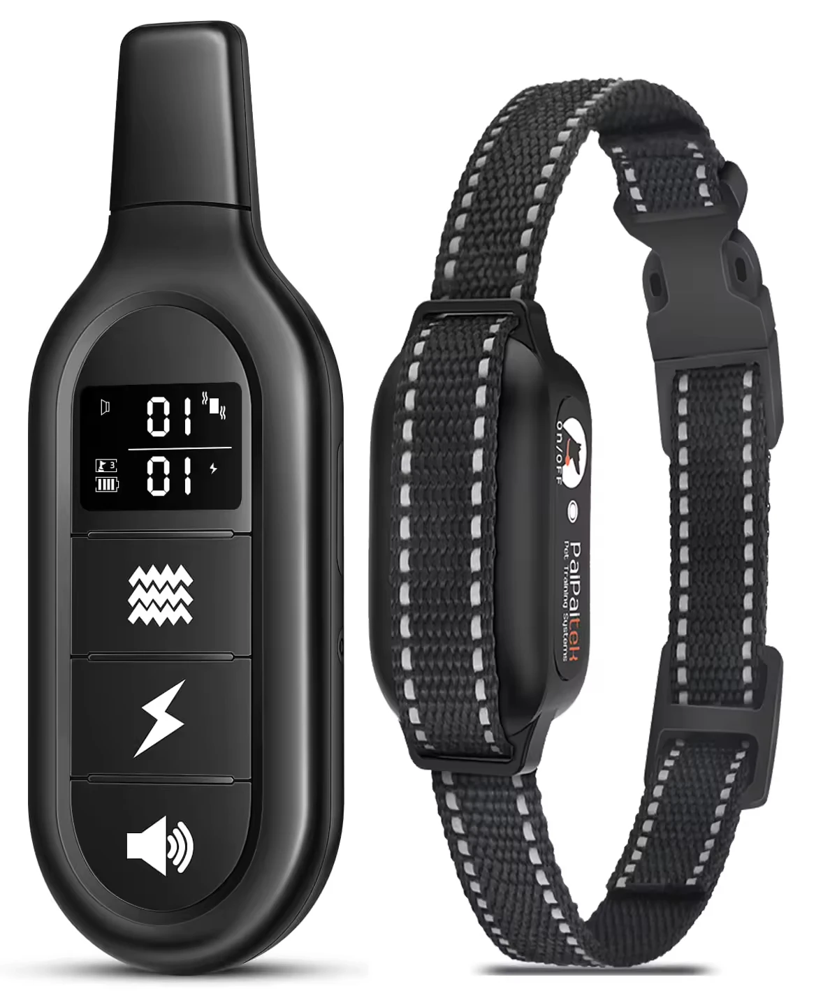 56893-wokkfy.jpg Electric Dog Training Collar Digital Rechargeable Remote Control Waterproof Vibrator Pet Dog Bark Stop Shock Collar for Dogs - Image 1