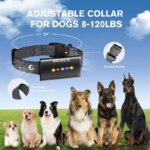 ROJECO  Dog Training Collar with Remote Control 1600FT IP67 Waterproof Electric Dog Collar For Pet Dog Bark Control Stop Collar - Image 6