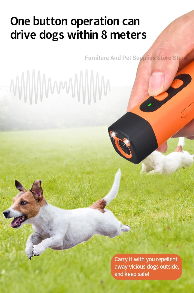 New Pet Dog Repeller Ultrasonic Dog Training Device Rechargeable Anti Dog Bark Stop-Barking Deterrent Device With LED Flashlight New Pet Dog Repeller Ultrasonic Dog Training Device Rechargeable Anti Dog Bark Stop-Barking Deterrent Device With LED Flashlight