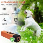 New Pet Dog Repeller Ultrasonic Dog Training Device Rechargeable Anti Dog Bark Stop-Barking Deterrent Device With LED Flashlight - Image 4