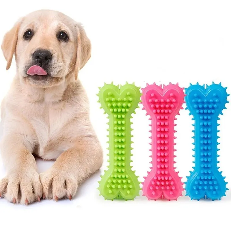 1PC Pet Chew Toy Soft Rubber Bite-resistance Bone Shape Teeth Grinding Chewing Toys for Small Dogs Training Pet Supplies 1PC Pet Chew Toy Soft Rubber Bite-resistance Bone Shape Teeth Grinding Chewing Toys for Small Dogs Training Pet Supplies