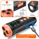 New portable outdoor dog repellent, high-power intelligent cat repellent, anti barking ultrasonic dog repellent with flashlight - Image 3