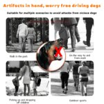 New portable outdoor dog repellent, high-power intelligent cat repellent, anti barking ultrasonic dog repellent with flashlight - Image 2