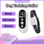 Pet Dog Training Collar 3300ft with IP67 Waterproof Shock Vibration Sound Functions for Behavior Correction Remote controlled