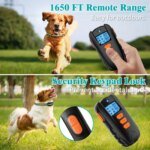 Pet Electric Dog Training Collar Remote Control 1000ft Barkproof Collars for Dogs Vibration Sound Shock Rechargeable Waterproof - Image 2
