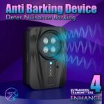 Anti Bark Device 33FT, Upgrade Automatic Dog Barking Deterrent Devices with 4 Speakers, Ultrasonic Anti Dog Barking Device, Indo