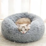 Home Plush Pet Nest Winter Cat Nest Dog Nest Warm Detachable and Washable Round Cat Nest Pet Bed Seasonal Universal Decoration - Image 3