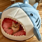 Winter Warm Cat Bed For Portable Pet Beds Sweet Kittens Basket Cushion Cat Pillow Mat Tent Puppy Nest Cave Cats House Goods - Image 4
