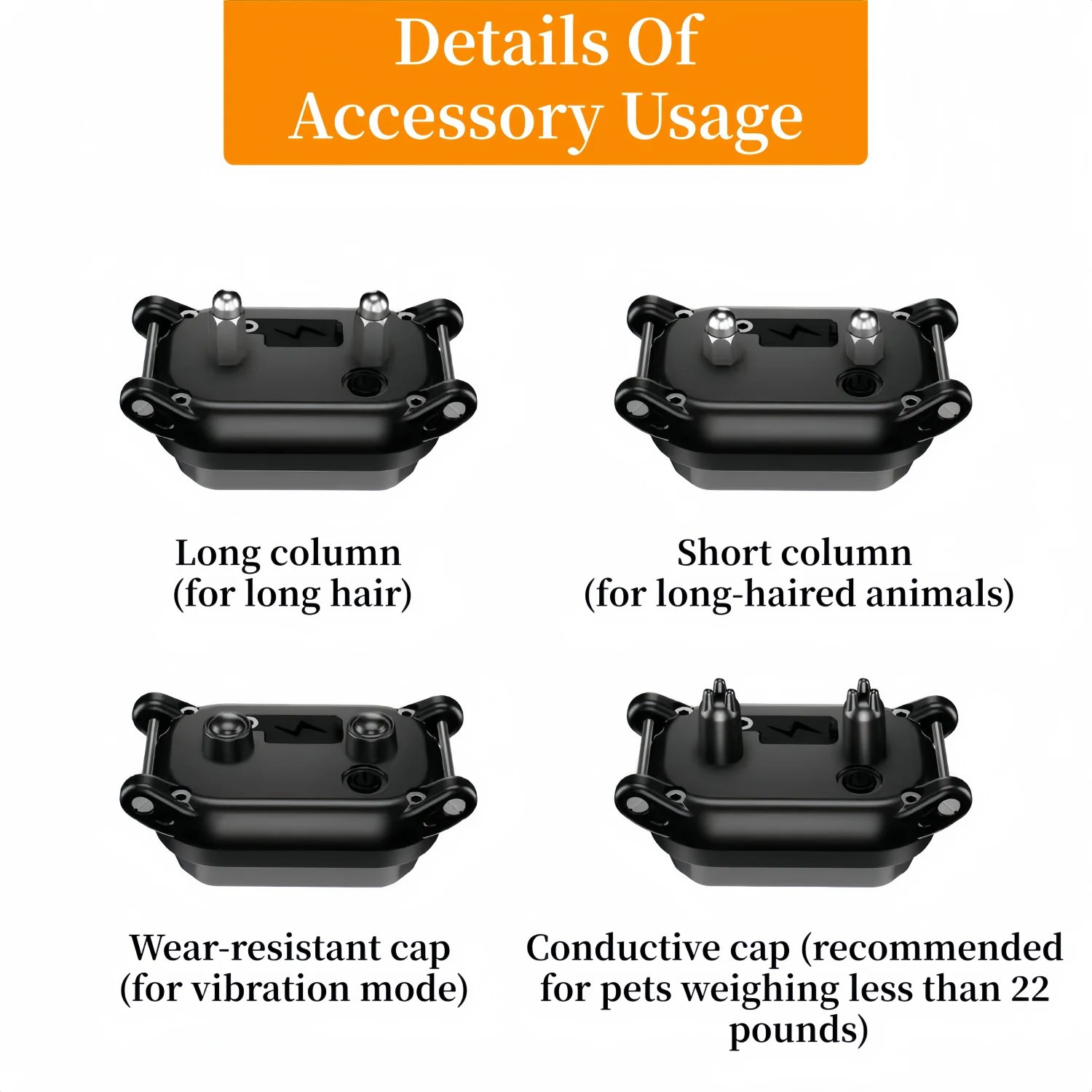 3300Ft Electric Dog Training Collar Detachable Bark Rechargeable Anti Barking Shock Vibration Collar Remote control + automatic