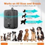 Anti-Dog Barking Device 3 Gears Ultra-Sonic Dog Bark Control Deterrent Devices Rechargeable & Waterproof Stop Dog Barking Device - Image 5