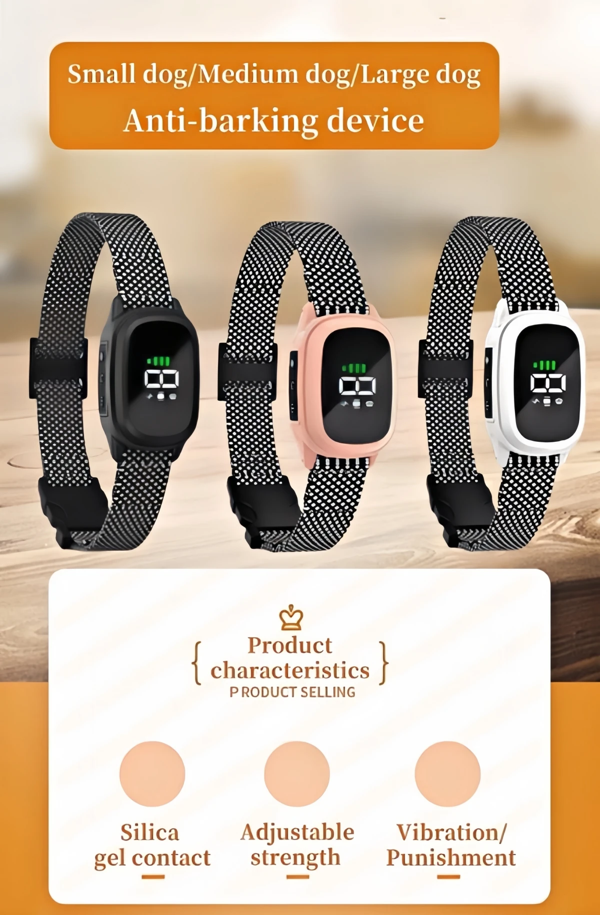 YHLC Automatic Anti Barking Dog Collar, Rechargeable Bark Stopper, Stop Barkin, Electric Training Collar for Dog YHLC Automatic Anti Barking Dog Collar, Rechargeable Bark Stopper, Stop Barkin, Electric Training Collar for Dog