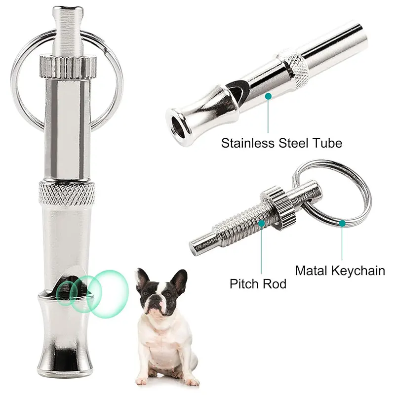 1/2Pcs Dog Whistle To Stop Barking, Adjustable Sound Pitch Dog Whistle With Keychain, Professional Recall Pet Puppy Cat Dog 1/2Pcs Dog Whistle To Stop Barking, Adjustable Sound Pitch Dog Whistle With Keychain, Professional Recall Pet Puppy Cat Dog