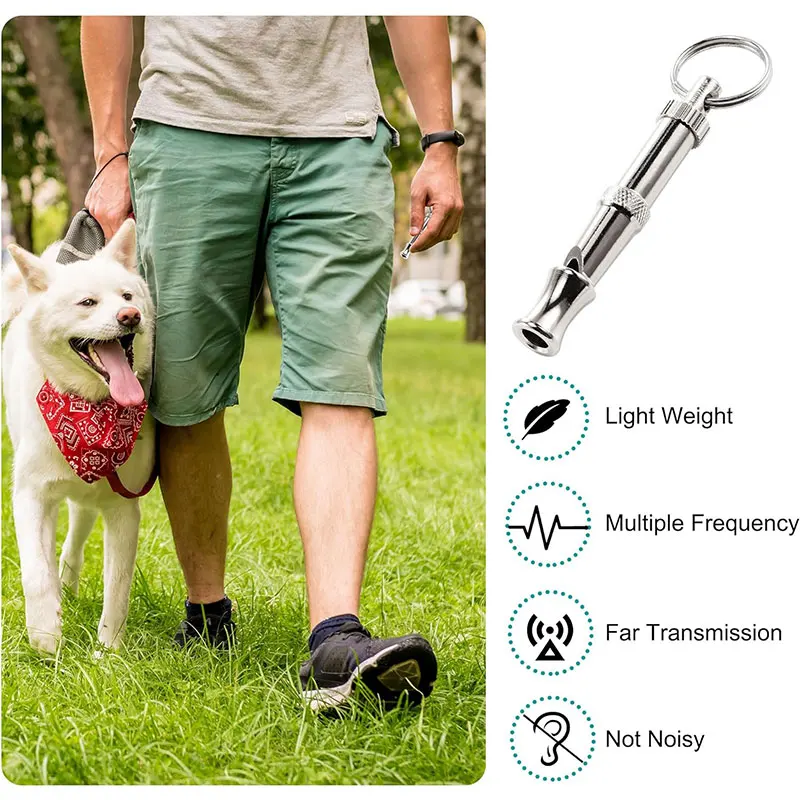 1/2Pcs Dog Whistle To Stop Barking, Adjustable Sound Pitch Dog Whistle With Keychain, Professional Recall Pet Puppy Cat Dog 1/2Pcs Dog Whistle To Stop Barking, Adjustable Sound Pitch Dog Whistle With Keychain, Professional Recall Pet Puppy Cat Dog