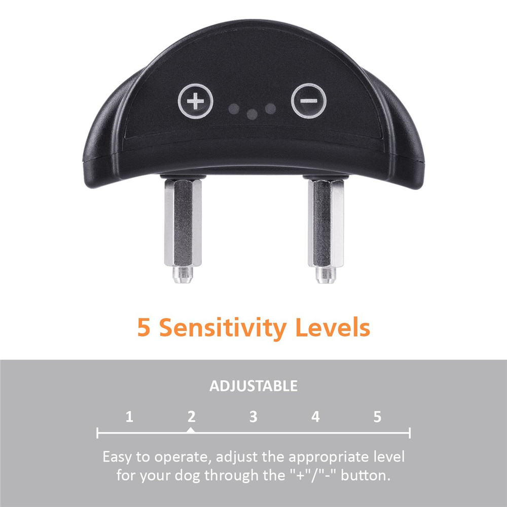 Dog Anti-Bark Collar for Large Dogs , Static Shock & Vibration Training Collar with 5 Adjustable Sensitivity Levels Beep & Shock Dog Anti-Bark Collar for Large Dogs , Static Shock & Vibration Training Collar with 5 Adjustable Sensitivity Levels Beep & Shock