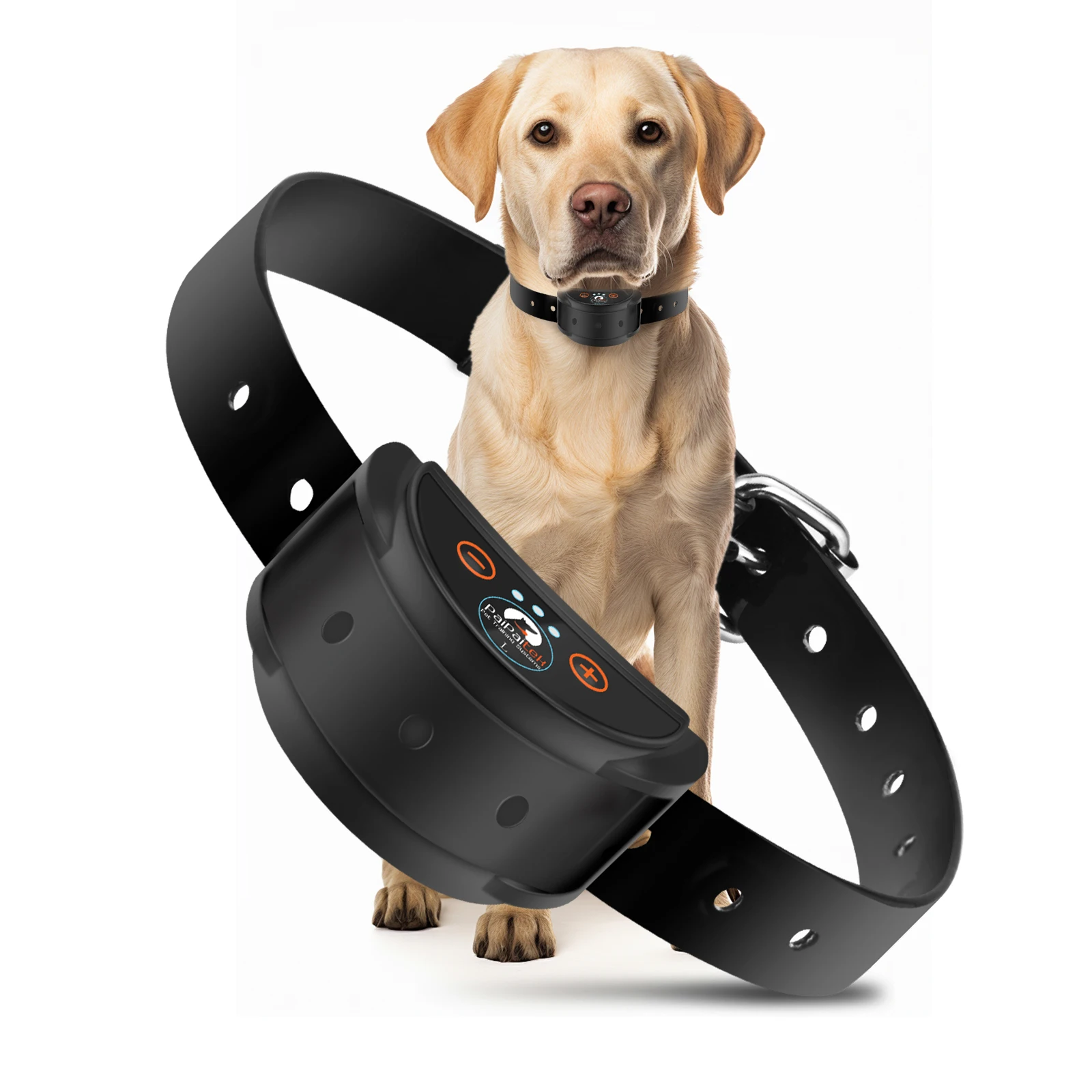 57935-m26whe.jpg Dog Anti-Bark Collar for Large Dogs , Static Shock & Vibration Training Collar with 5 Adjustable Sensitivity Levels Beep & Shock - Image 1