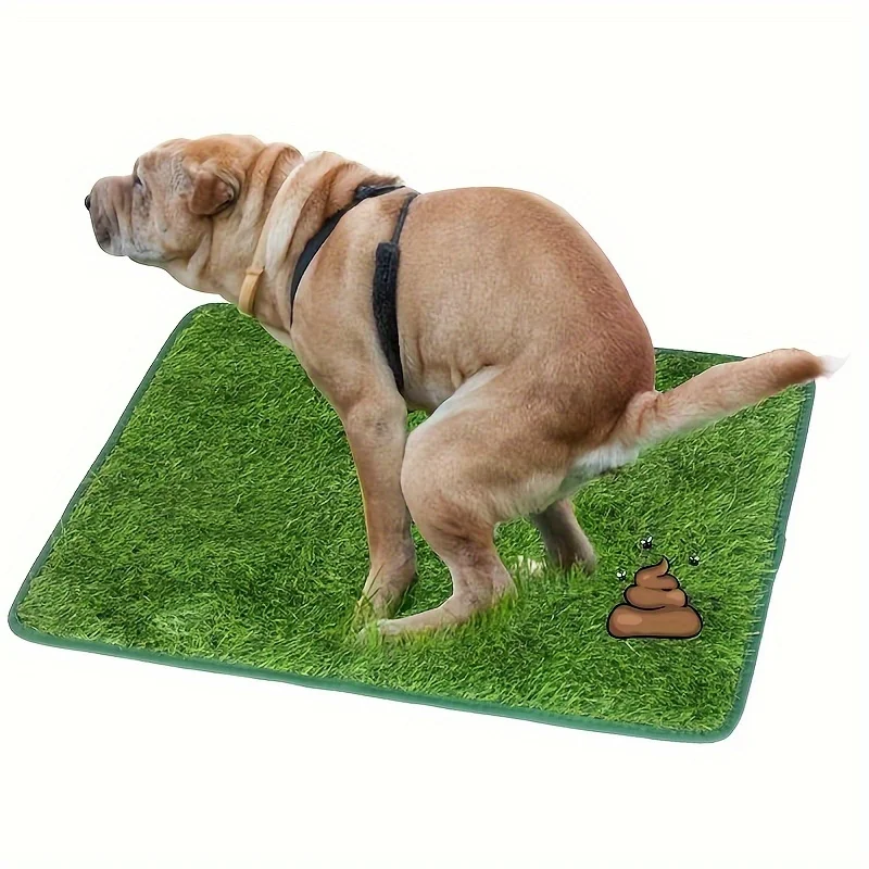 Premium Washable Dog Training Mat-Indoor/Outdoor Grass Trimmer，Convenient for potty training and odor control