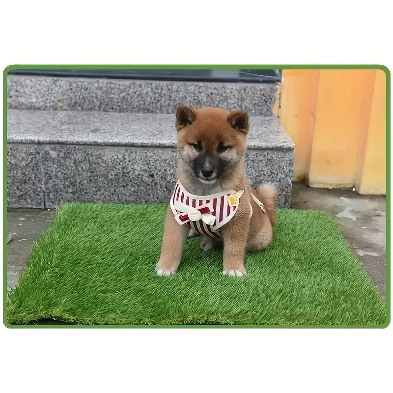 Premium Washable Dog Training Mat-Indoor/Outdoor Grass Trimmer，Convenient for potty training and odor control