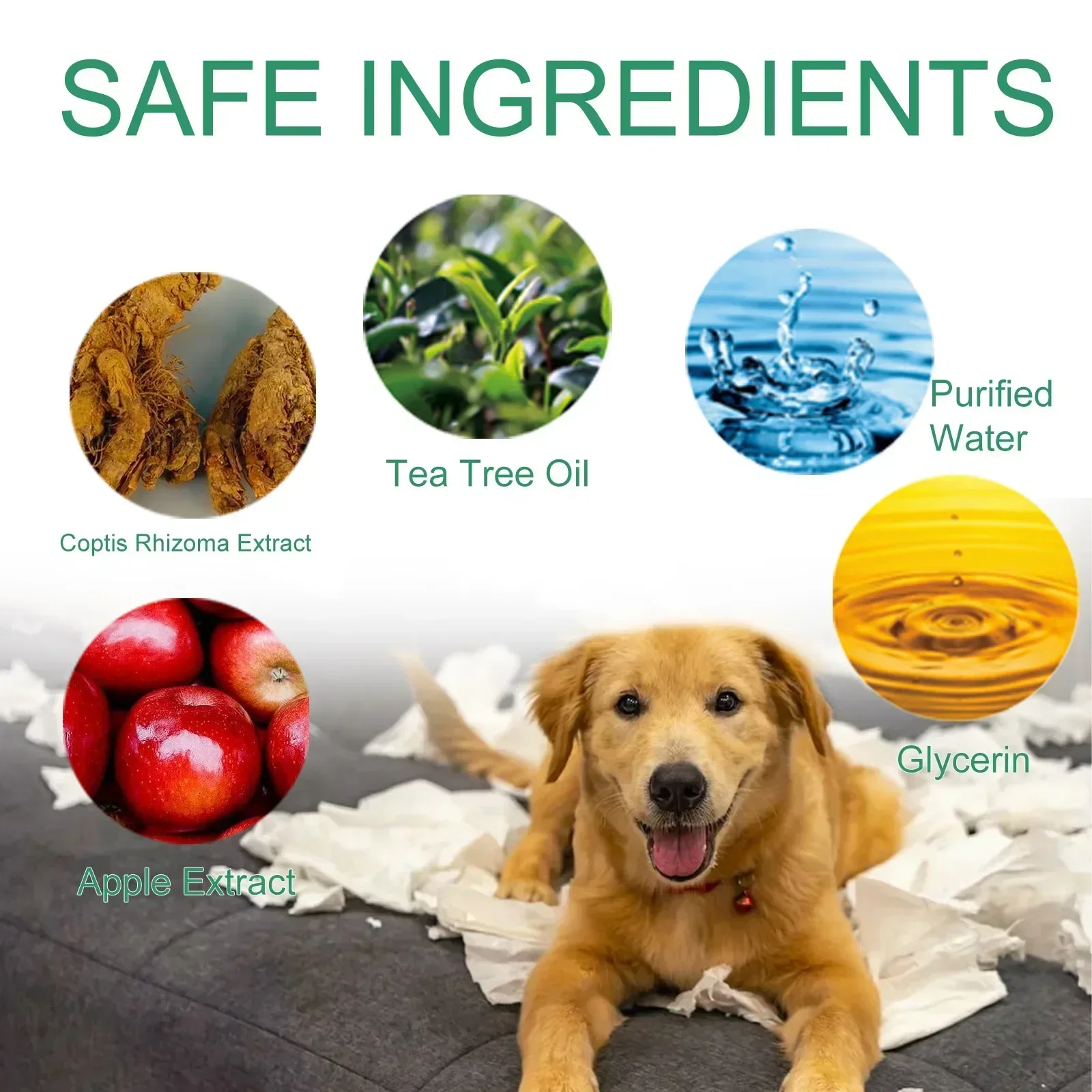 No Chew Spray Alcohol Free Dog Anti Chew Spray Non-Toxic Cats Dogs Anti-Chew Bitter Spray No Smell for Prevent Dogs Pets Chewing