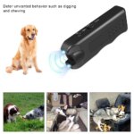 Ultrasonic Anti Barking Device Portable Dog Bark Suppressor Handheld Repeller Trainer with LED Light Battery Powered for Outdoor - Image 4
