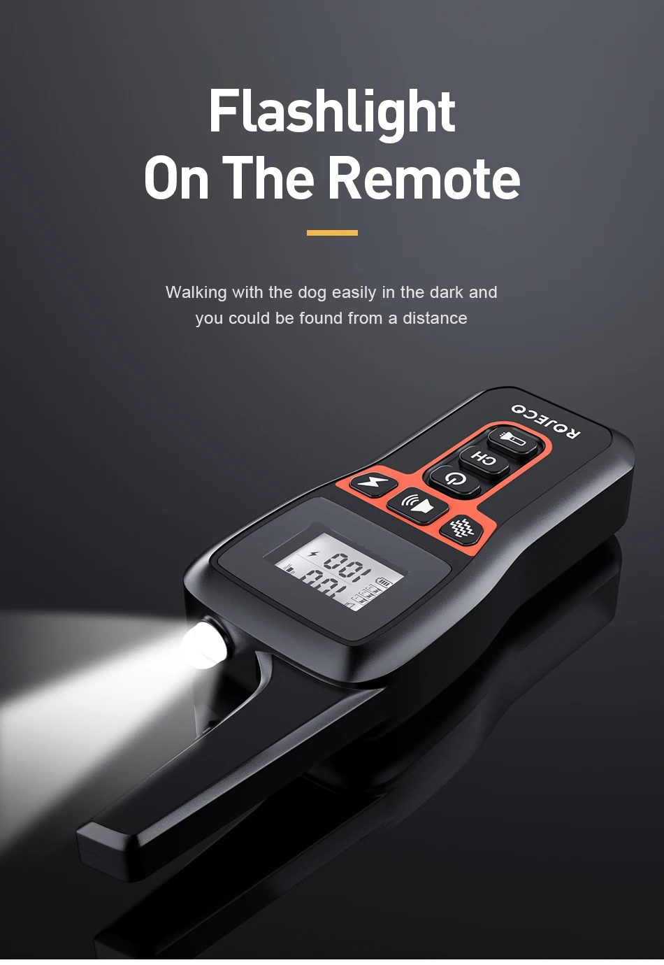 ROJECO 1000m Electric Dog Training Collar Remote Control Training Collar For Pet Rechargeable Dog Bark Control Stop Shock Collar ROJECO 1000m Electric Dog Training Collar Remote Control Training Collar For Pet Rechargeable Dog Bark Control Stop Shock Collar