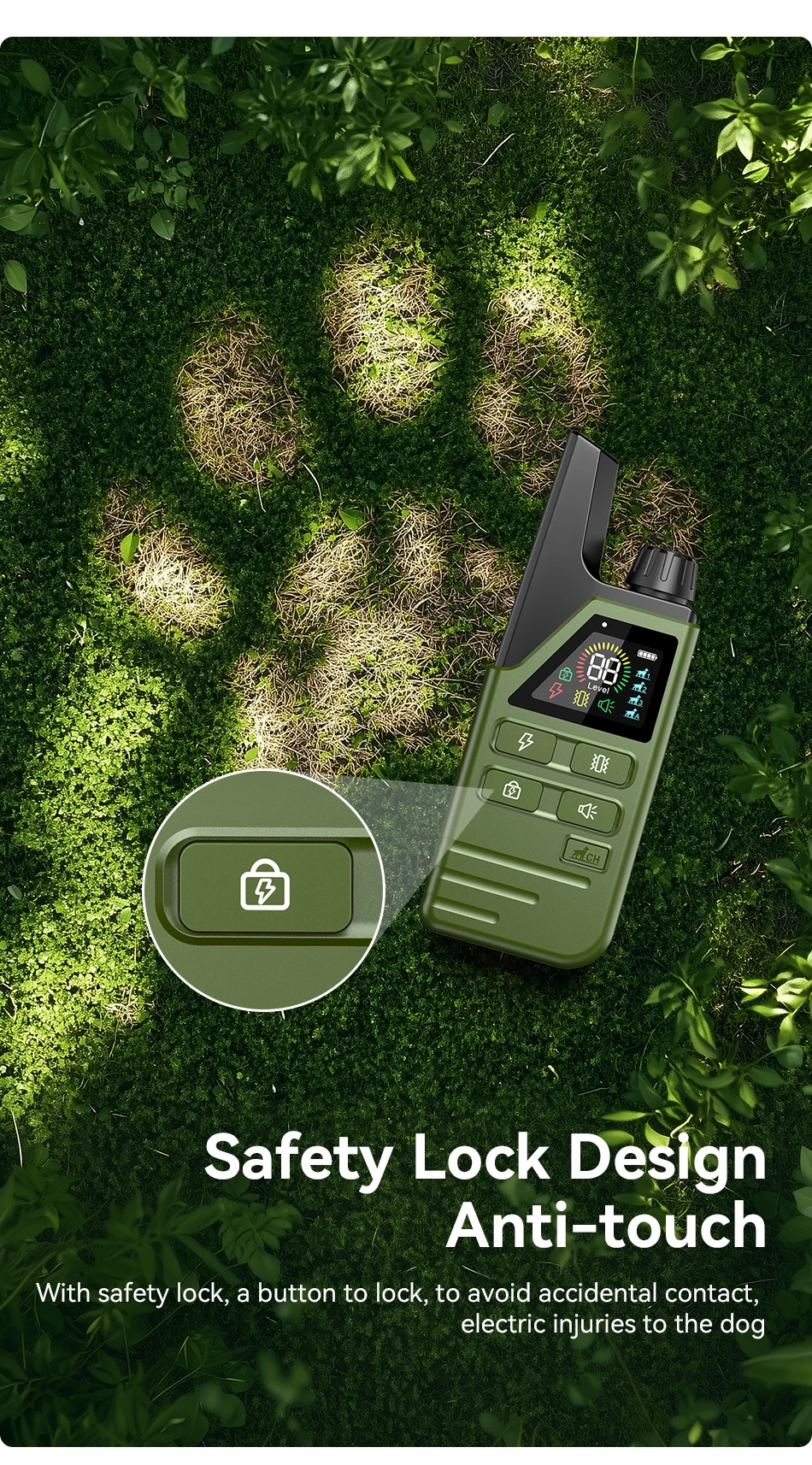 ROJECO Electric Dog Training Collar Remote Control Rechargeable Training Collar For Pet Dog Puppy Bark Control Stop Shock Collar ROJECO Electric Dog Training Collar Remote Control Rechargeable Training Collar For Pet Dog Puppy Bark Control Stop Shock Collar