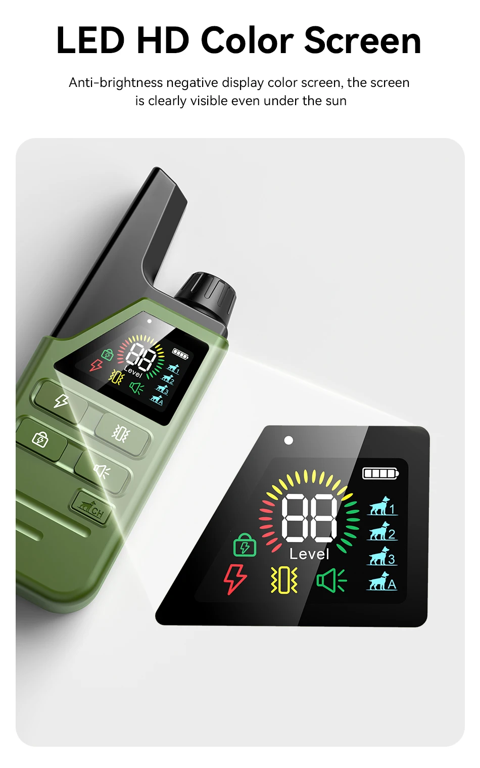 ROJECO Electric Dog Training Collar Remote Control Rechargeable Training Collar For Pet Dog Puppy Bark Control Stop Shock Collar ROJECO Electric Dog Training Collar Remote Control Rechargeable Training Collar For Pet Dog Puppy Bark Control Stop Shock Collar