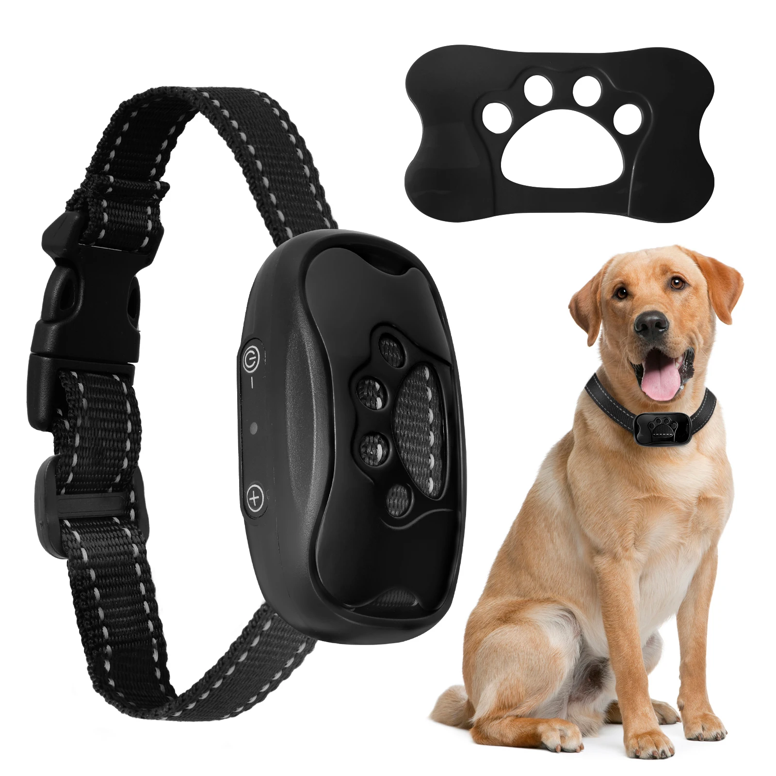 58199-rktlve.jpg Electric Dog Training Collar Waterproof Dog Bark Collar USB Rechargeable Anti Barking Device Pet Dogs Accessories - Image 1