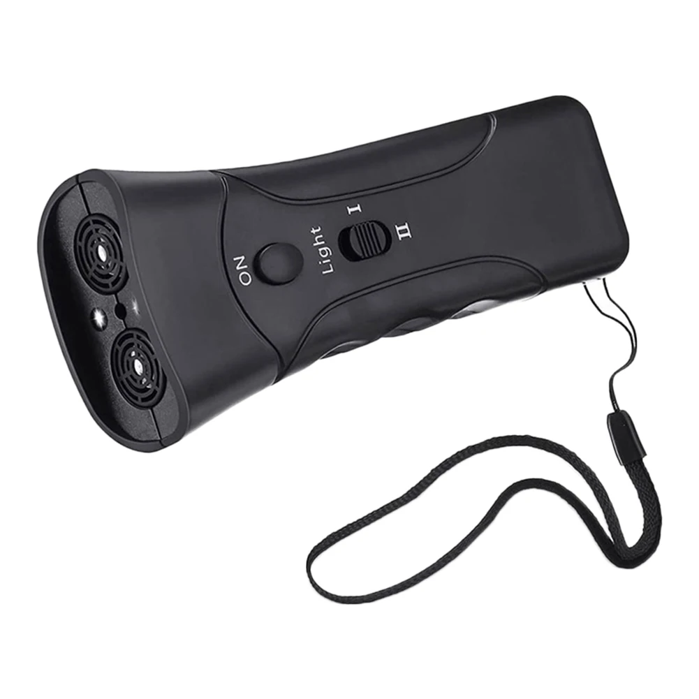 Ultrasonic Bark Arrester Lightweight with LED Flashlight Bark Deterrents Device Dog Training Device for Pet Training Accessories