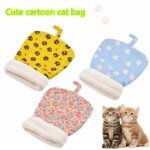 New warm cat nest in autumn and winter closed cat bed cute cat sleeping bag Christmas essential pet supplies