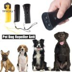 1PC Pet Dog Repeller Anti Barking Stop Bark Training Device Trainer LED Ultrasonic Anti Barking Ultrasonic Without Battery