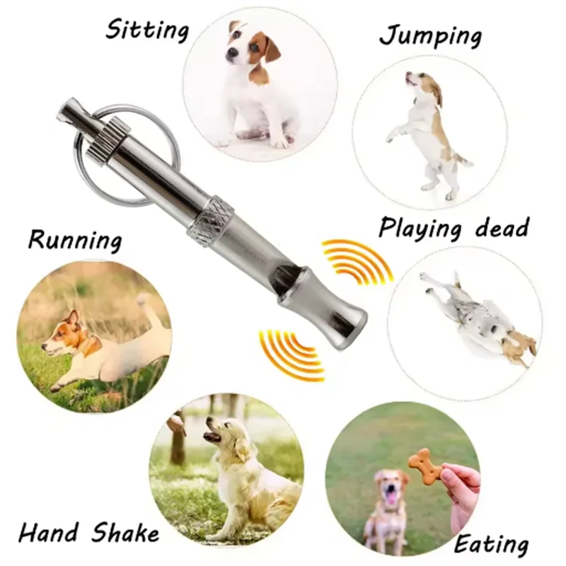 Dog Training Device Ultrasonic High-Frequency Sound Adjustable Dogs Whistle Stainless Steel Durable Pet Training Dog Whistle Dog Training Device Ultrasonic High-Frequency Sound Adjustable Dogs Whistle Stainless Steel Durable Pet Training Dog Whistle