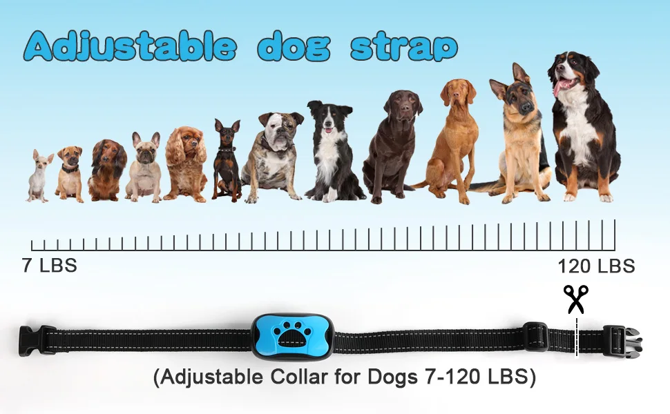 Pet Dog Anti Barking Device USB Rechargeable Dogs Training Collar Ultrasonic Stop Barking Vibration Anti Bark Collar Pet Dog Anti Barking Device USB Rechargeable Dogs Training Collar Ultrasonic Stop Barking Vibration Anti Bark Collar