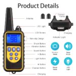 800m Digital Dog Training Collar Waterproof Rechargeable Remote Control Pet with LCD Display for All Size Shock Vibration Sound - Image 2